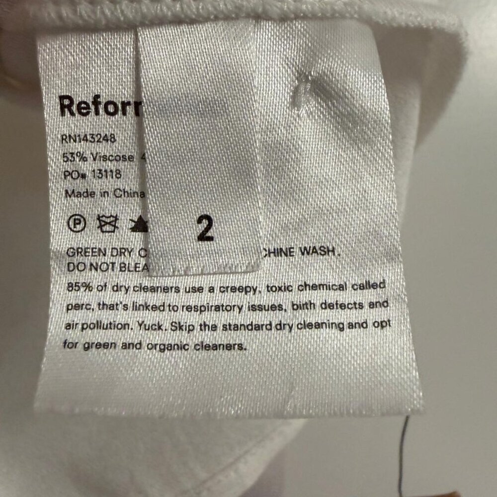 Reformation Bev Top ivory size US 2 BNWT - Picture 6 of 9